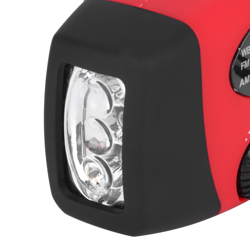 QQT088 ABS Solar Energy Emergency Multifunction Hand Crank Radio Support