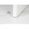 EVI|Adhesive Door Stop| Stainless Steel with Transparent Rubber|High Resistance