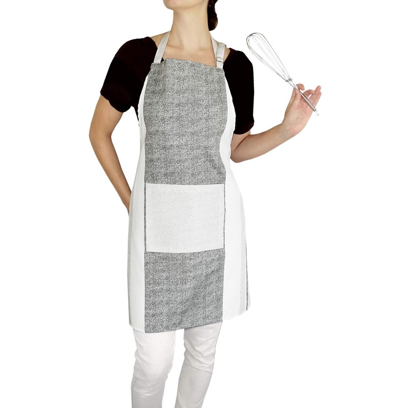 Lashuma Kitchen Towels Rustic Grey Beige Striped 48 x 68