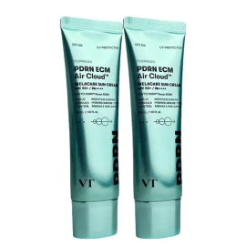 VT Cosmetics (1+1) VT PDRN Melacare Sun Cream VT PDRN Air Cloud 50ml 2pcs / (1+1) VT PDRN 멜라케어 선크림 브이티 피디알엔 에어클라우드 50ml 2개