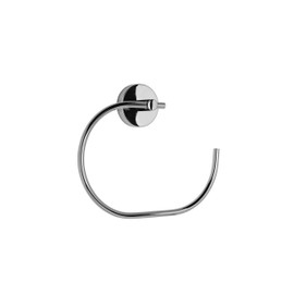 Croydex QM411541 Flexi-Fix Pendle Towel Ring, Chrome, 170 x 200 x 42mm, Silver