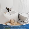 Floating Bathroom Vessel Sink Wall Mount, Hugsleek 20 x 16