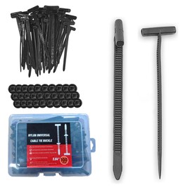 100 PCS Cinchos de Plastico, Hebillas Universales de Cable, Cintillos para Cables Nylon Autobloqueantes, Hebilla Fijación De Piezas Automotrices, para Reparaciones Diarias en Máquinas y Automóviles
