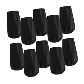 SUPVOX 10pcs Trekking Pole Tips Protectors Thickened Rubber Feet for Hiking Sticks Slip End Caps Enhance Stability for Outdoor Adventures