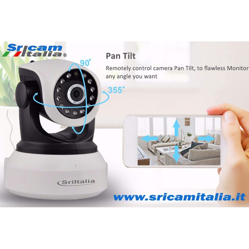 Sricam Italia SP017-S IP Camera HD Security Camera 3MP Wireless