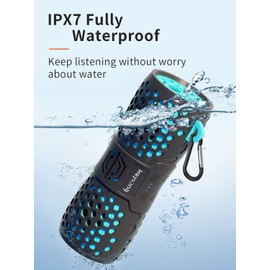 HEYSONG Bluetooth Box, Musikbox Bluetooth Lautsprecher mit IPX7 Wasserschutz Stereo Sound Intensiver Bass, Bluetooth 5.0, Dual Pairing, Tragbarer Kabelloser Lautsprecher für Camping, Outdoor, Garten