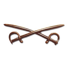 Unbekannt Badge Bw Crossed Sabre Hair Clip for Women, Classic, Plain, 4.5 x 1.5 cm, Pack of 1