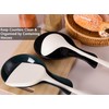 2 Pack Spoon Rest, Plastic, Kitchen Utensil Rack for Spoons,