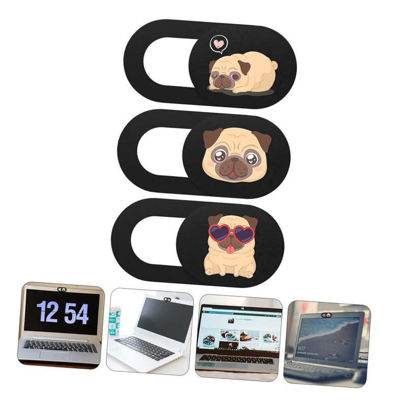 Gatuida Privacy Cover 3 Pack Anti-Hacking Webcam Cover Slide for
