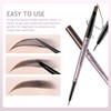 RICEEL Eyebrow Pen,Eyebrow Pencil with Brow Brush Double Ended Eyebrow