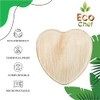 Eco Chef Disposable Palm Leaf 6.5" Heart Plate(50 pieces) Bamboo