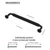 Coinkoly 10 Pack Matte Black Cabinet Handles 128MM Hole Centers