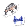 Kisangel Funny Bridge Toy DIY Train Accessory Model Train Bridge