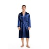Prohonbec Men's Satin Kimono Robe with 2 Pockets, Men's Bathrobes