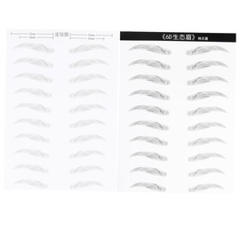 FOMIYES 3sets Eyebrow Sticker Brow Tint Hair-like Simulation Waterproof Kit Easy to Use Skills Required 2sheets*3