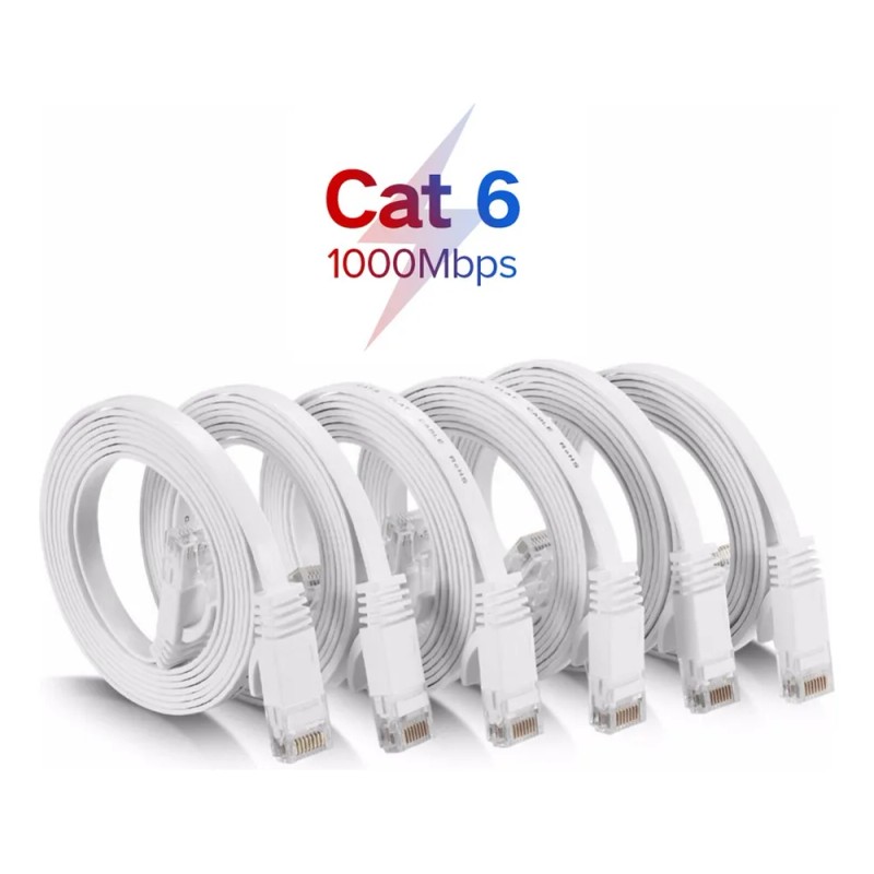 Cable De 10 Mts Rojo Categoría Cat6 Utp Rj45 Ethernet
