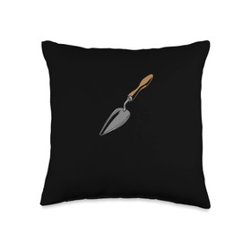 Gardener Spade Garden Plants Flowers - Gardening Throw Pillow