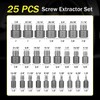 25 Pcs Screw Extractor Set, Easy Out Bolt Extractor Set,