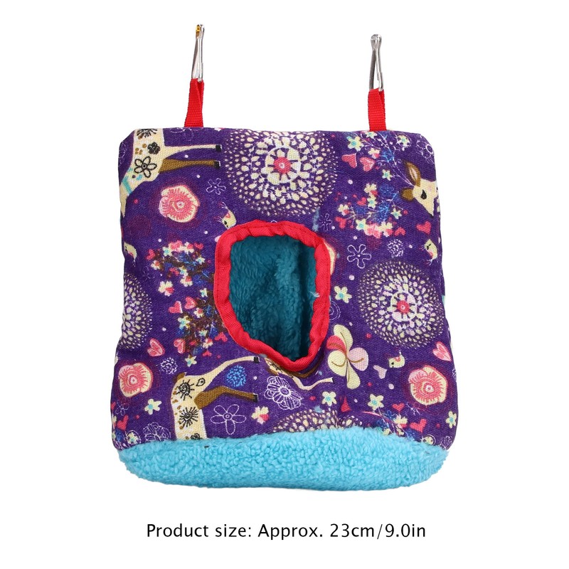 Warm Bird Hammock Plush Soft Foldable Round Bird Hanging Nest