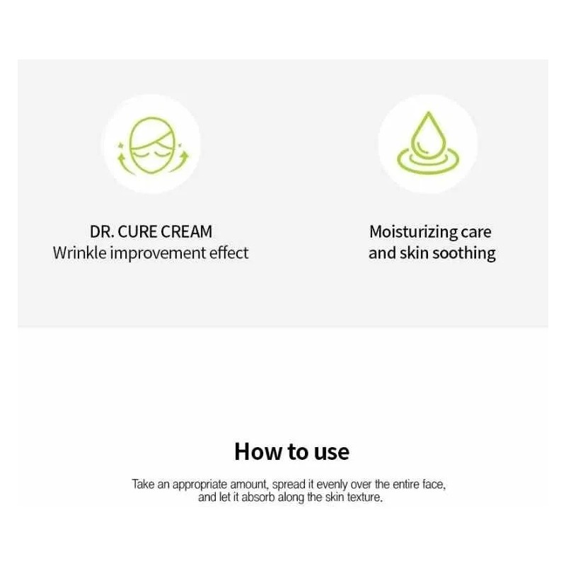 Crema Facial Coreana Dr Cure Acido Hialurónico, Antiedad_2pz