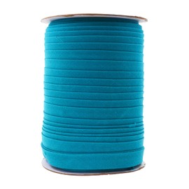 Mandala Crafts Double Fold Bias Tape for Sewing - 55 Yds Teal Bias Tape Double Fold 1 Inch Hem Quilt Binding Teal Seam Binding Tape - Fabric Piping Bias Binding Tape