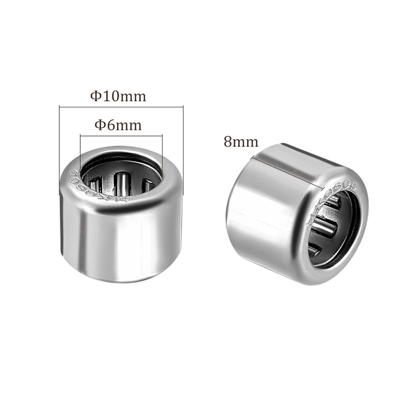 Kozelo 5pcs HK0608 Needle Roller Bearings - [6mm Bore Dia