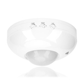 Infrared Motion Sensor Adjustable Ceiling Mounted Hallway Garage Patio Toilet