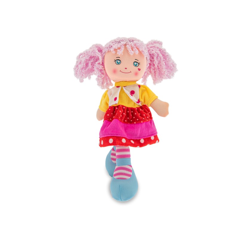 Teorema - Carlotta Bambola di Pezza con Capelli Colorati, Bambola