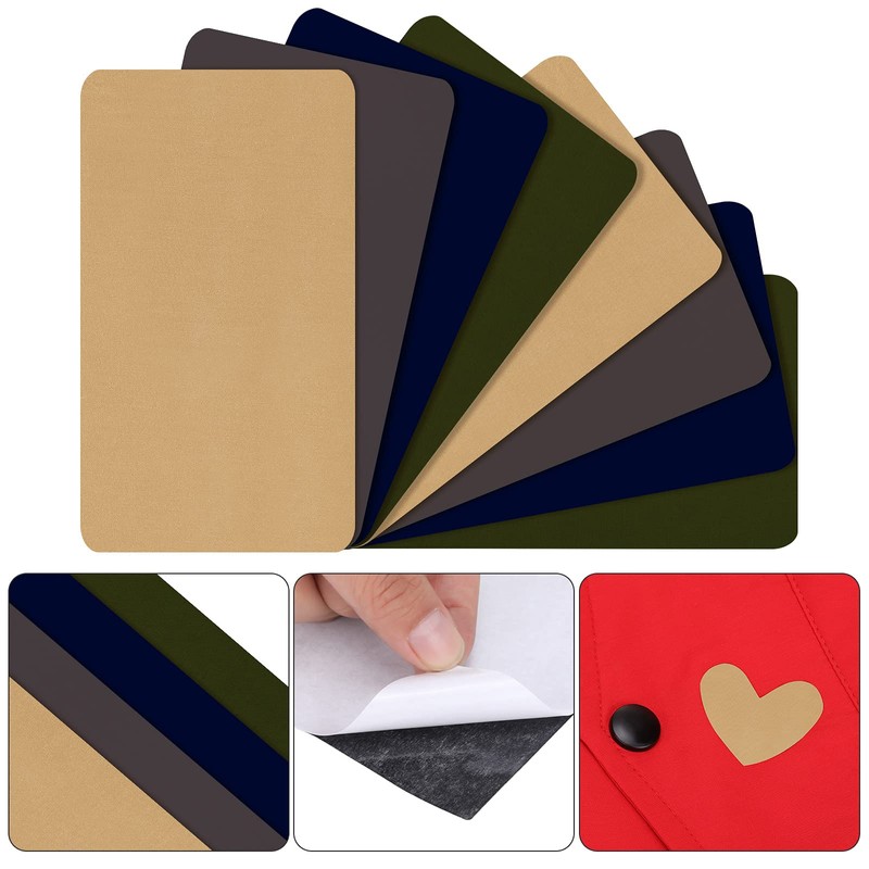 8 Pieces Nylon Repair Patch Self-Adhesive Waterproof Lightweight Repair Patch