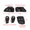 OTOTEC 5-Piece Motorcycle Control Switch Button Set Headlight Switch Indicator