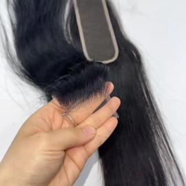 13X6 13x4 HD Lace Frontal Brazilian Human Hair 4x4 5x5 HD Lace Closure Small Knots Pre Plucked Swiss Lace Frontalcolor: Natural wave, stretched length: 24inches, toupee size: 4*4