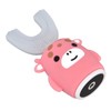 Kids U Shaped Toothbrush Pink Cartoon Electric 360° Tooth Rush