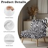 Armless Accent Chairs Covers Thick Zebra Print Armless Sofa Cover