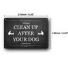 A5 Please Clean Up After Your Dog Sign - 3mm