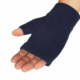 Winter Warm Fingerless Gloves with Wrist Warmers Thermal Fleece Half Finger Mittens with Thumb Hole for Women Men Soft Stretchy Touchscreen Gloves Driving Glove for Typing Working Cycling Running