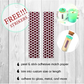 3" White Color Matches 200 Count - Plus 2 Free Strikers!!! - (3 inches Long) - Wholesale Bulk Safety Matches (200) (White)