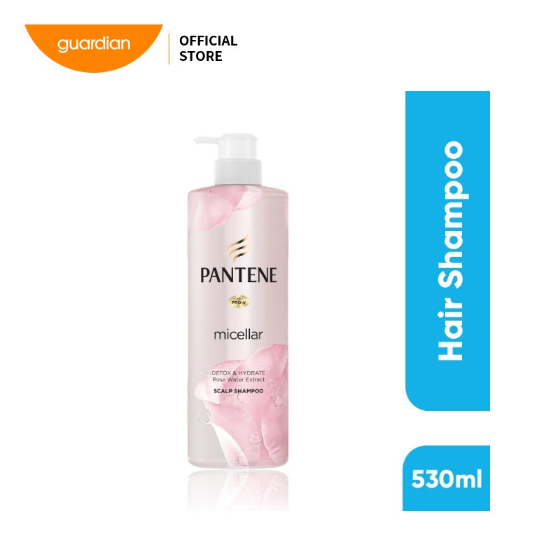 Pantene Pro-V Micelar Rosewater Shampoo Detox and Hydrate 530ml