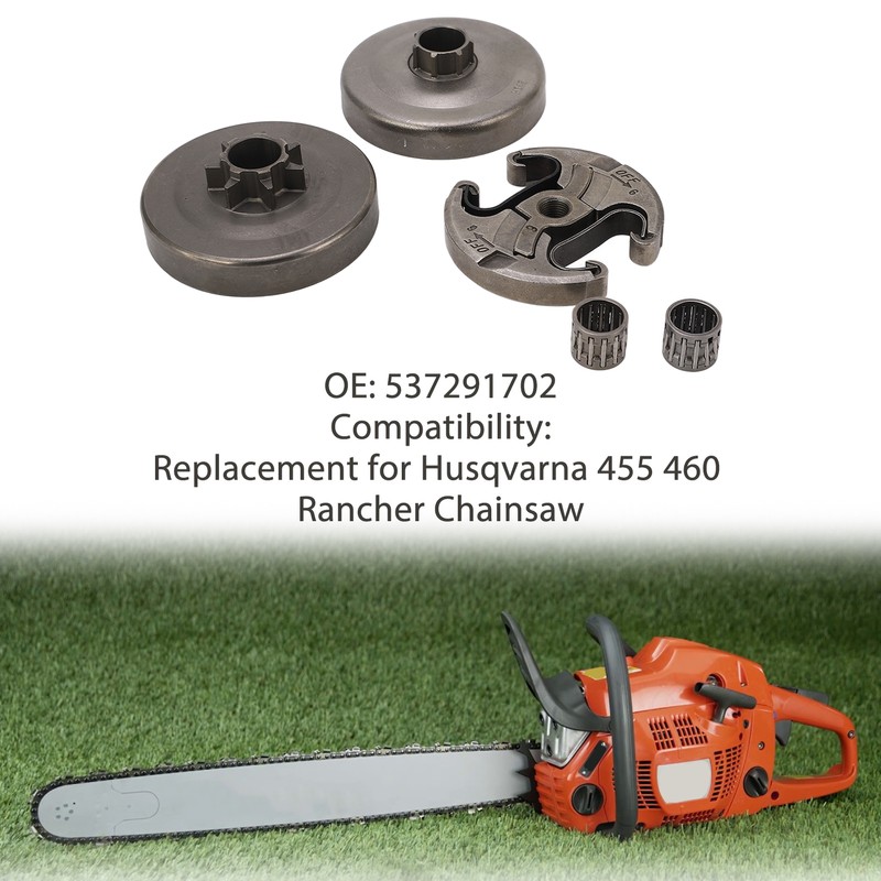 0.325 7T Chainsaw Clutch Assembly 537291702 Clutch Drum Bearing Kit