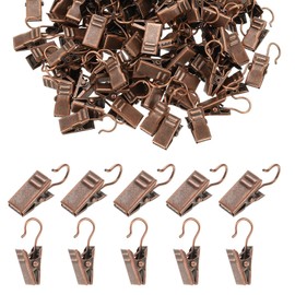 PATIKIL 300 Pcs String Light Hanging Clips, Copper Small Curtain Hooks Party Decoration Hanger for Outdoor Camping Christmas Light Ornament Craft Display