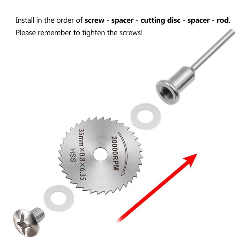 Mini Cutting Discs, ZFYQ 8 Piece Discs Circular Saw Blades