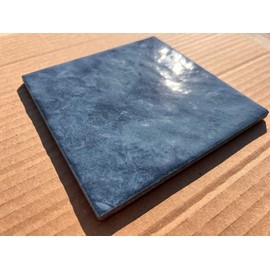 Tenedos Santa Catalina Aquamarine 6x6 Blue Square (Exact Size 5.75 Inch) Glossy Glazed Porcelain Floor Wall Pool Tile Backspalsh for Swimming Pools, Kitchen, Bathroom Shower, Accent Decor (1 Piece)
