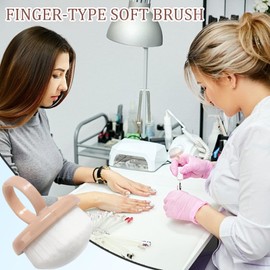 Nail Brush for Cleaning Fingernails | Finger Ring Cleaning Brush for Nail and Toenail | Soft Manicure Duster Tools for Home Salon Indoor Outdoor Travel
