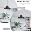ALAISLYC 12 Inch Black Pendant Light Fixture,Farmhouse Hanging Lamp Adjustable