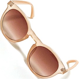 Belkut Fashionable Glasses, Unisex, Colored Lens, Sunglasses, Large, Small Face, Lightweight, 5.C Beige x Brown HF