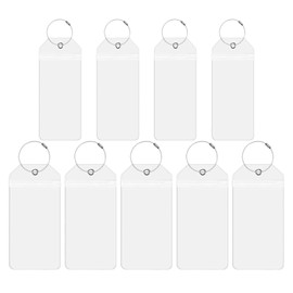 9 Cruise -Gepäck -Tags, Transparente PVC -Tags, Wasserdichtes Dichtungsdesign, Wiederverwendbares, Reiseversorgungsmittel.