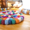 Trivet Felt Ball Colorful