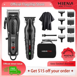 HIENA Professional Hair Clipper Set & Trimmer Kit for Men, Rechargeable Cordless Barber Clippers for Hair Cutting, Haircut Clippers, Gift for Men Comfort Electricshaver Multicolor split end trimmer hair trimmer