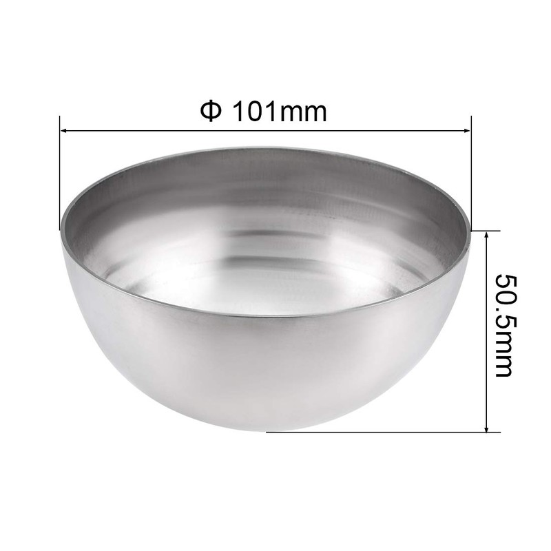 uxcell 101mm(3.98") Dia. Decorative Hollow Half Cap Ball 304 Stainless
