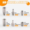 Ailbiuko Air Coupler and Plug Kit,34 PCS 1/4" Inch Body