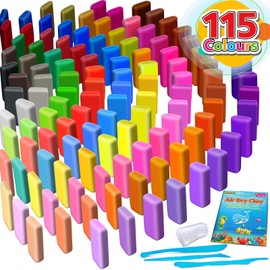 YOPINSAND Air Dry Clay 115 Colors, Modeling Clay for Kids, DIY Molding Magic Toy with Tools, Gift for Kids Boys Girls